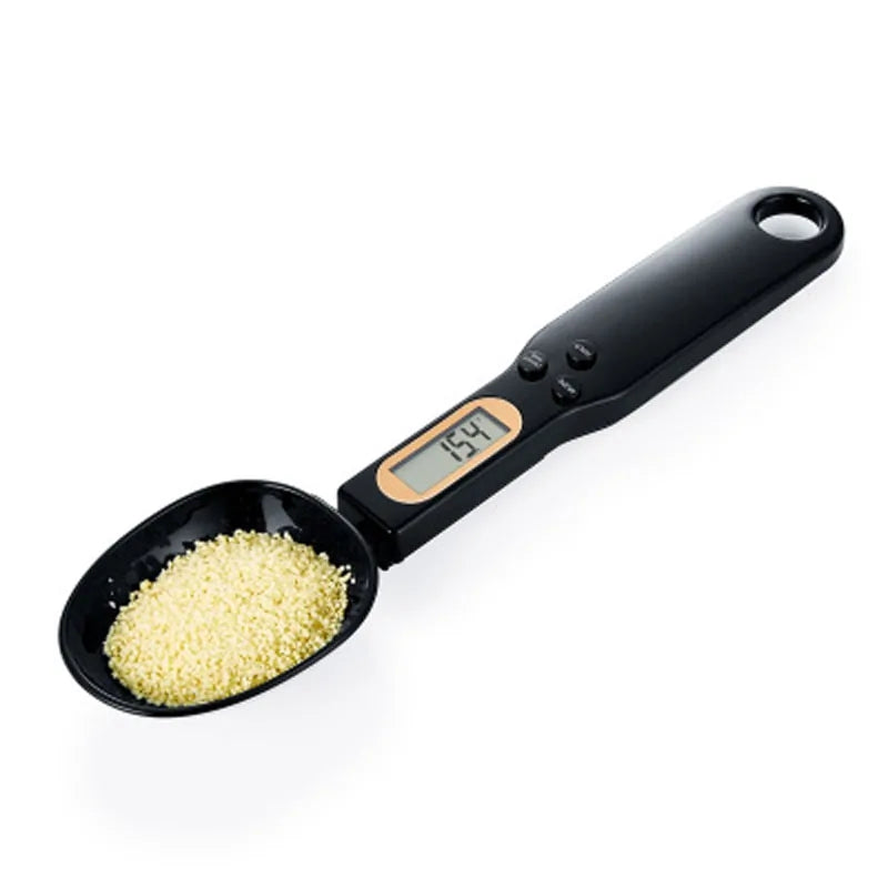 Portable Digital LCD Measuring Spoons Coffee Sugar Gram Kitchen Baking Scale  Cup