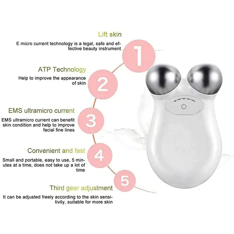 Beauty Microcurrent Facial Face Transformation Toning Glow Massager