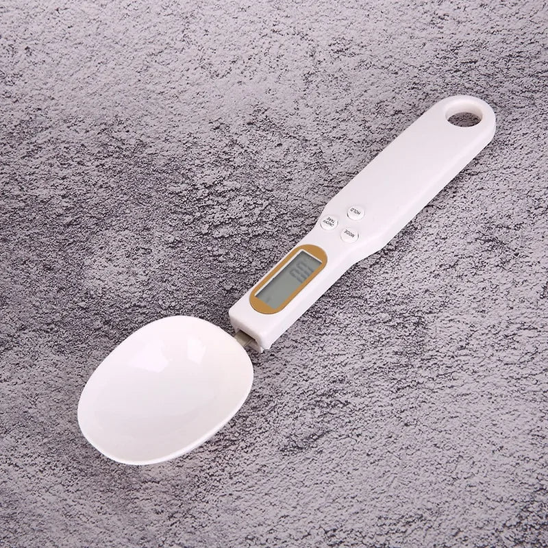 Portable Digital LCD Measuring Spoons Coffee Sugar Gram Kitchen Baking Scale  Cup