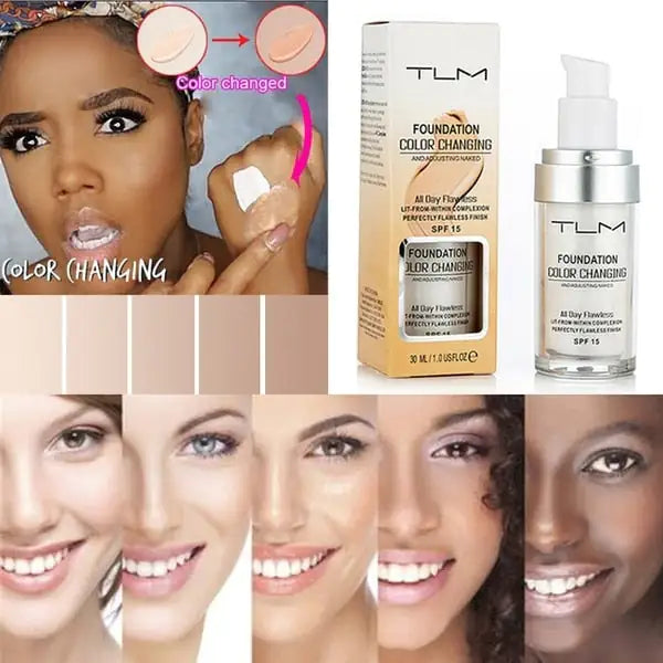 Color Changing Liquid Foundation For Smoother Pearl Skin