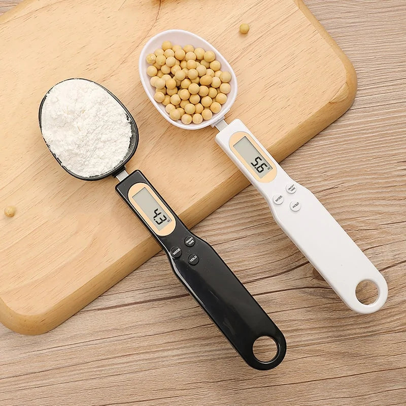 Portable Digital LCD Measuring Spoons Coffee Sugar Gram Kitchen Baking Scale  Cup