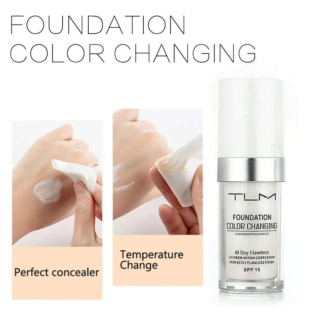 Color Changing Liquid Foundation For Smoother Pearl Skin