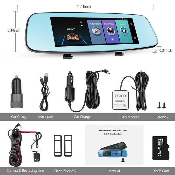 Touch Screen Digital Rear-View Mirror