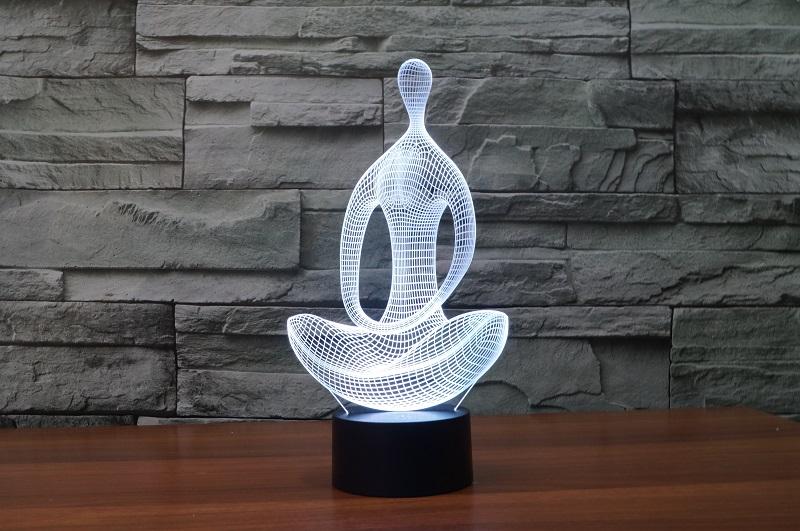 3D LED Meditation Lamp